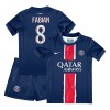 Levné Paris Saint-Germain Fabian Ruiz 8 Dětské Domácí Fotbalové dresy 2024-25 Krátký Rukáv